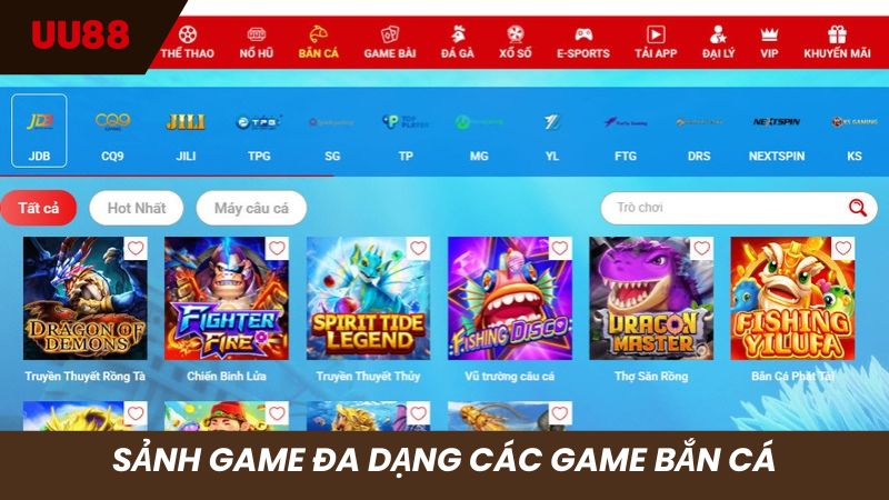 Đa dạng các game săn cá chưa từng hạ nhiệt