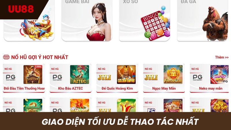 Giao diện được tối ưu tiện lợi cho hội viên