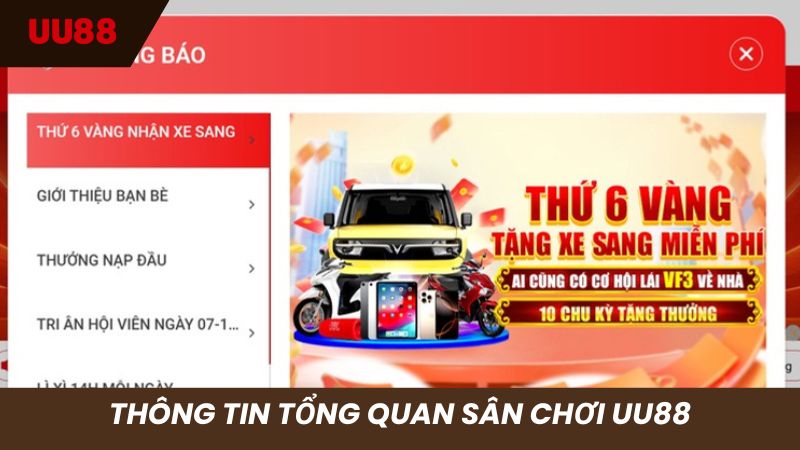 Tổng quan thông tin sân chơi UU88 chuẩn nhất
