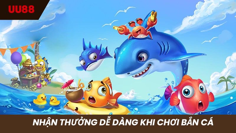 Nhận thưởng sau khi chơi săn cá siêu dễ dàng