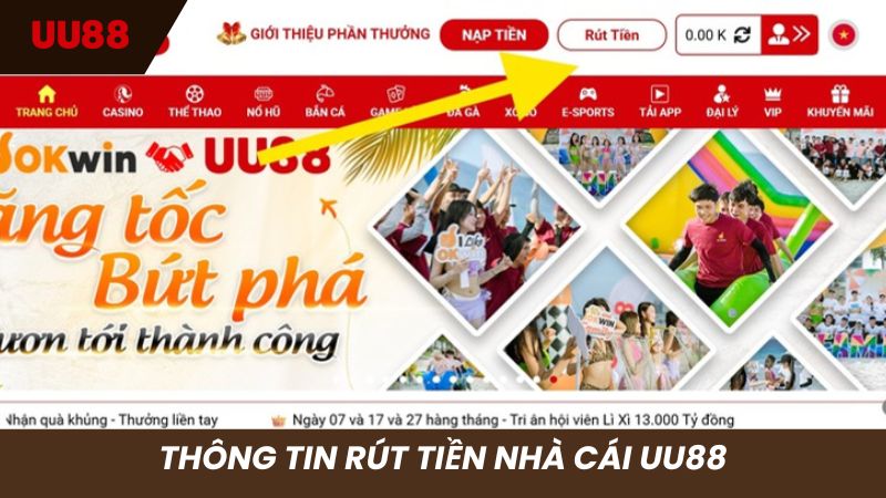 Quy trình rút tiền hệ thống đơn giản, nhanh gọn