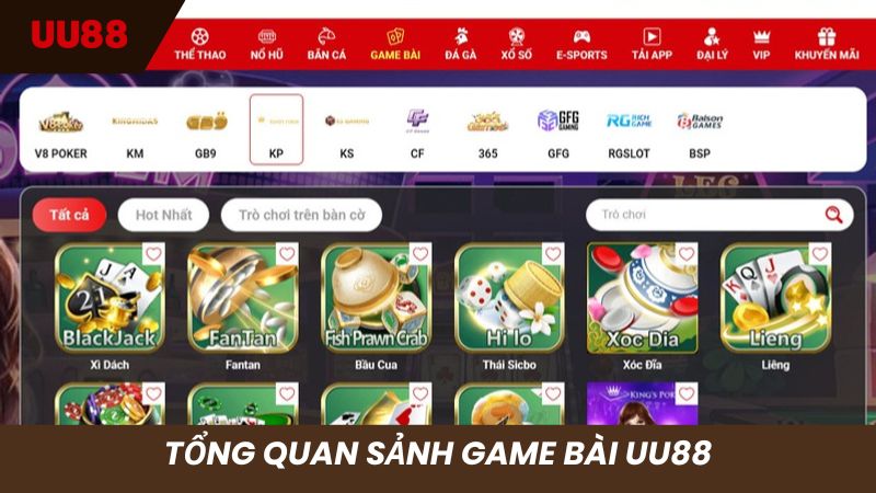 Thông tin tổng quan sảnh Game bài người mới nên biết